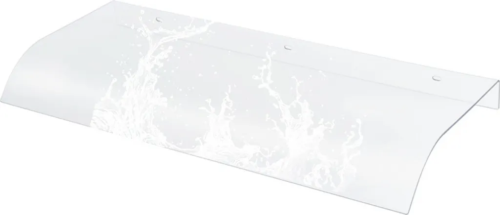 Pensilina Esterna Jopassy 40x80cm Trasparente per Vetrine e Porte
