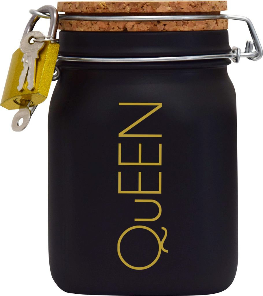Spardose Geld Geschenk Ideen Queen Design1 Schwarz Größe L Produktbild 
