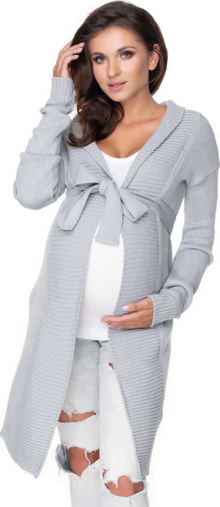 PeeKaBoo Damen-Cardigan für Schwangere Uolbos grau Universal