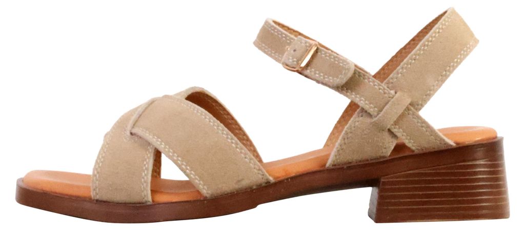 Leder-Absatzsandalen Alénoa