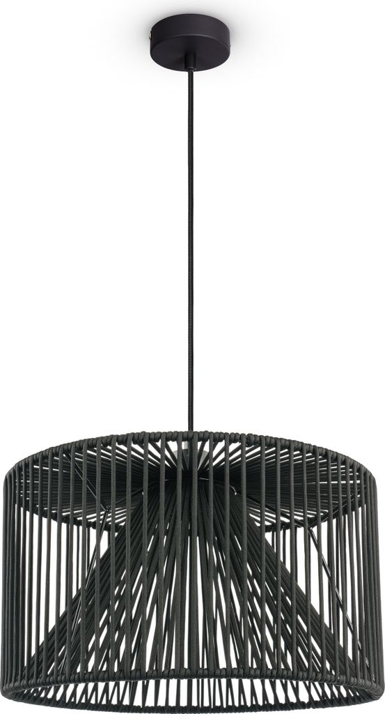 LED Pendellampe Wohnzimmer Hängeleuchte Esszimmer Vintage Korboptik Boho Natur