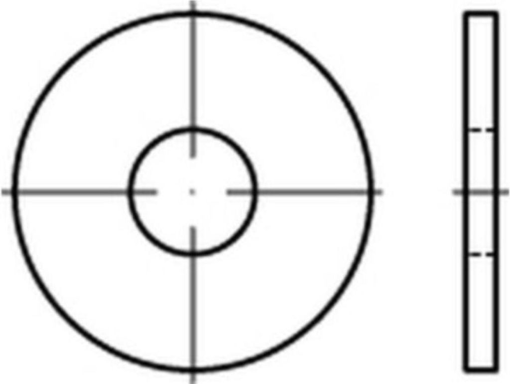 Reyher DIN 9021 Stahl 6,4 galv. verzinkt gal Zn S