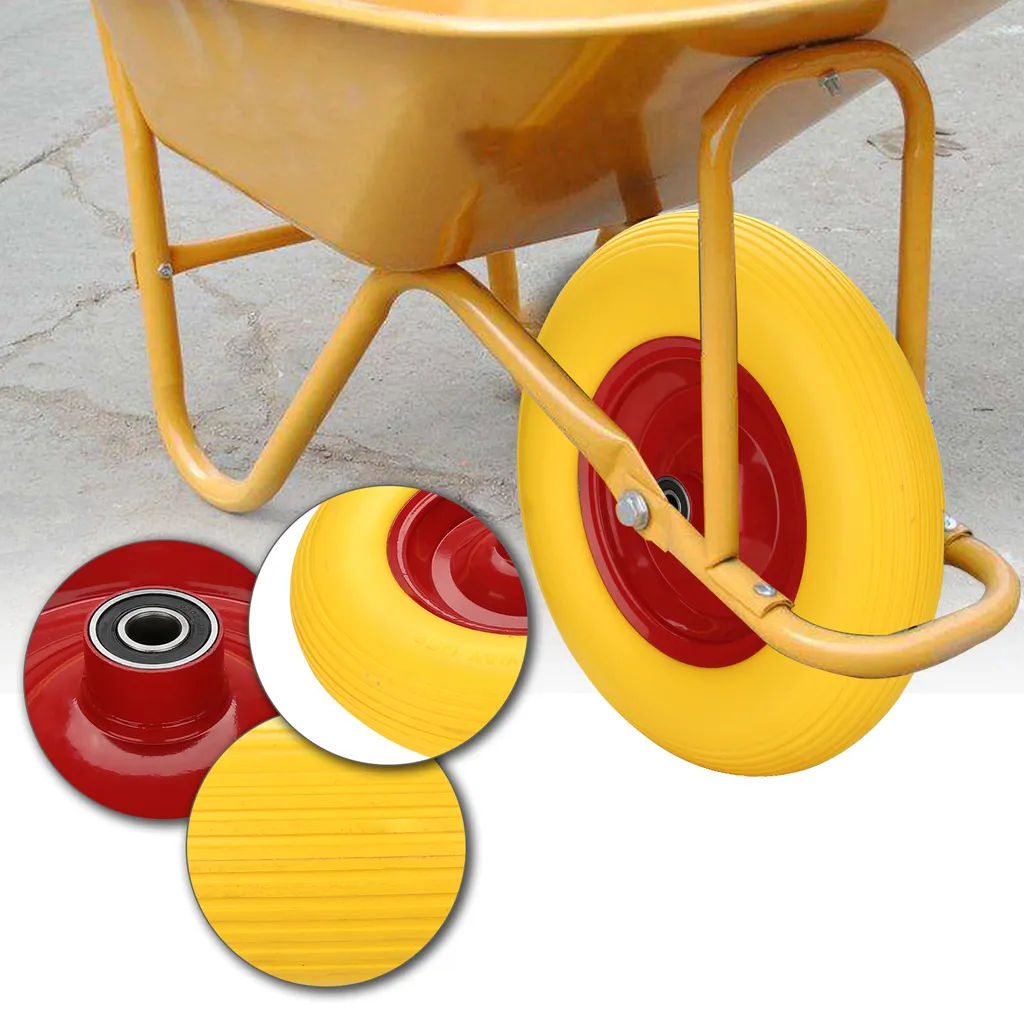 Relaxdays 3.00-4 Ruota per Carrello, Set da 2, Gomma Piena Cerchione Acciaio Antiforatura Fino a Relaxdays 3.00-4 Ruota per Carrello, Set da 2, Gomma Piena Cerchione Acciaio Antiforatura Fino a