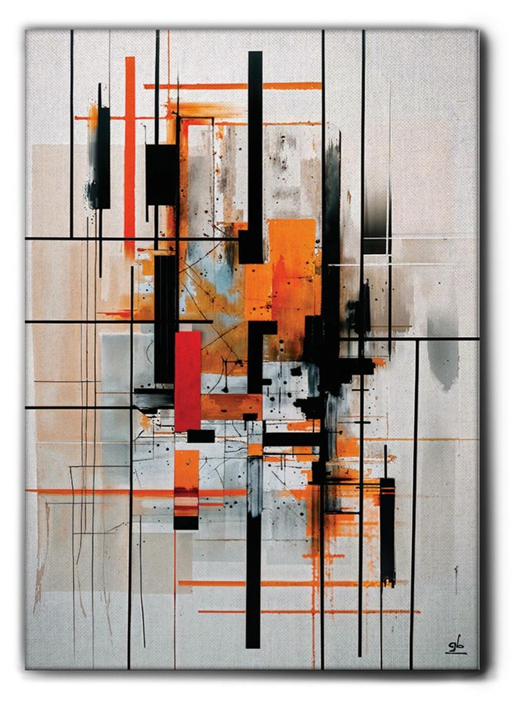 Giallobus - 27 - Geometric - Giallobus - 70L x 100W cm - Bild - Premium Loom Canvas mit hoher Dicke