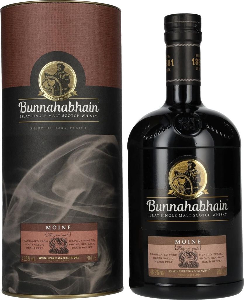 Bunnahabhain MÒINE Islay Single Malt Scotch Whisky 46,3% Vol. 0,7l in Geschenkbox