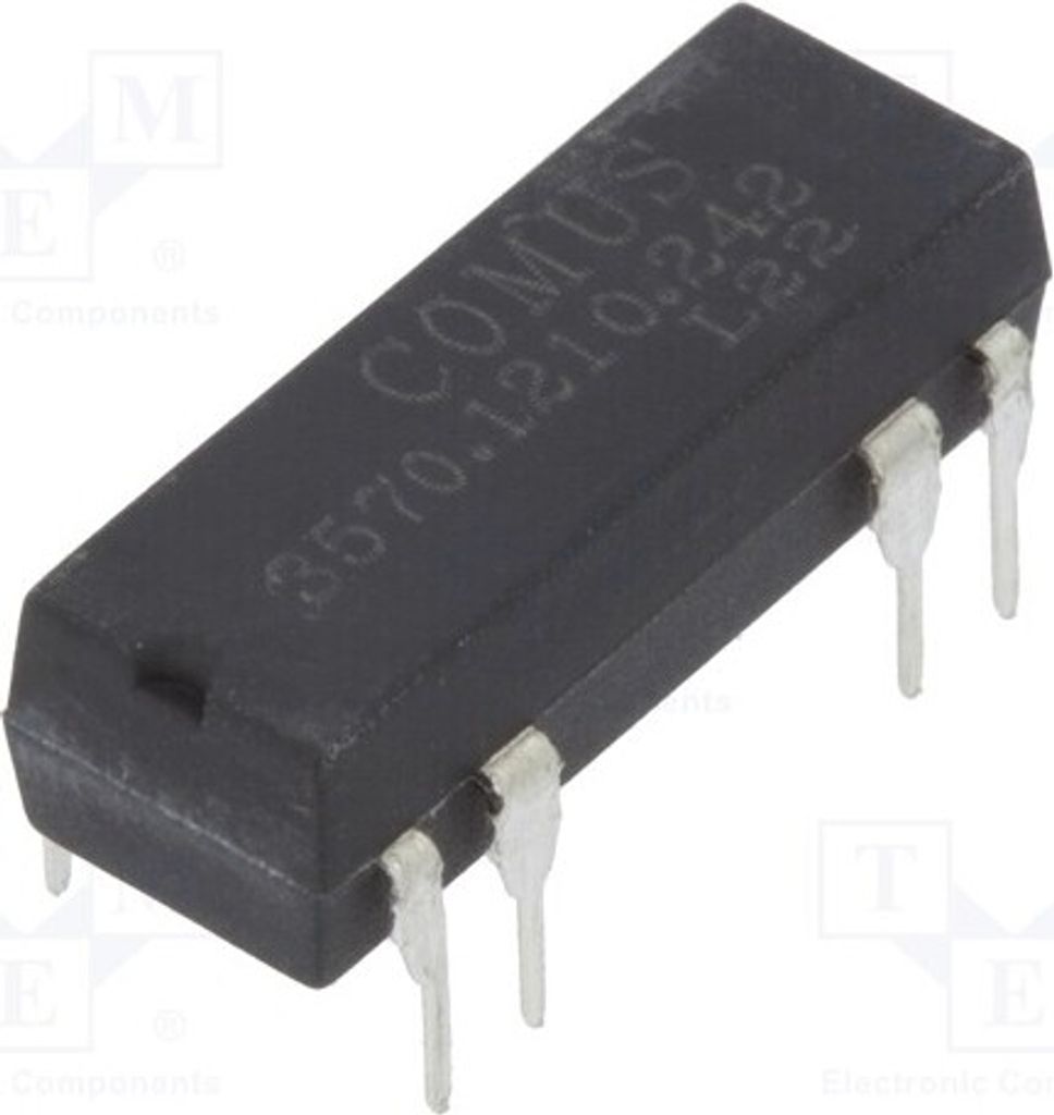 1x Relais: Reed 500mA max.150VDC USpule : 24VDC 10W THT 3570.1210.242 Elektromag