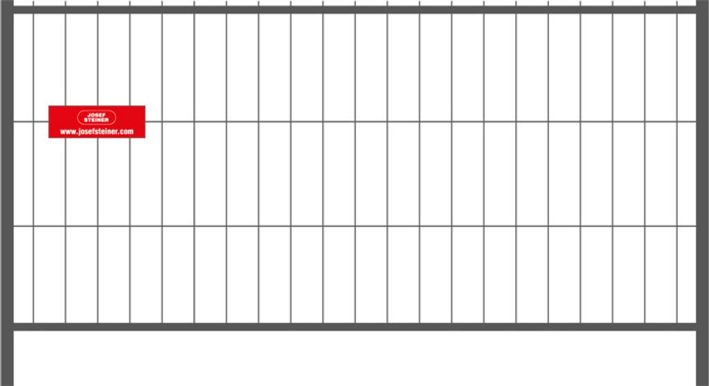 Mobilzaun / Bauzaun - Ausgleichselement Breite: 2,20 m / Höhe: 1,20 m