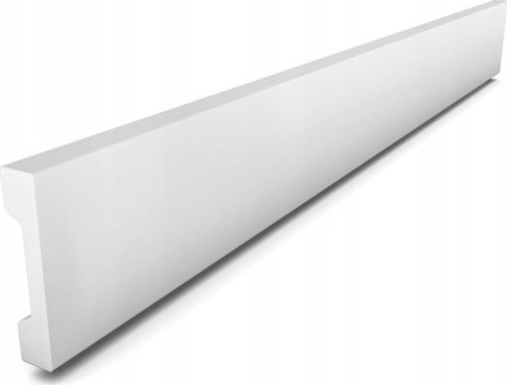 Deccart | Battiscopa DP2 - Bianco - Polistirolo di alta Immagine del prodotto 