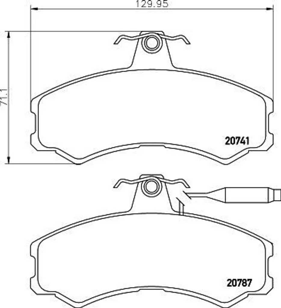 Plaquettes de Frein Silencieuses HELLA 8DB 355 355 pour Ducato et 806