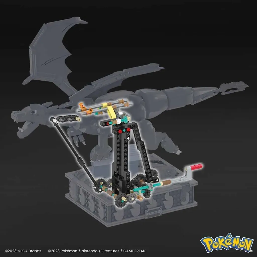 Jeu de construction Pokémon Glurak MEGA Motion idéal pour l'exposition - 18