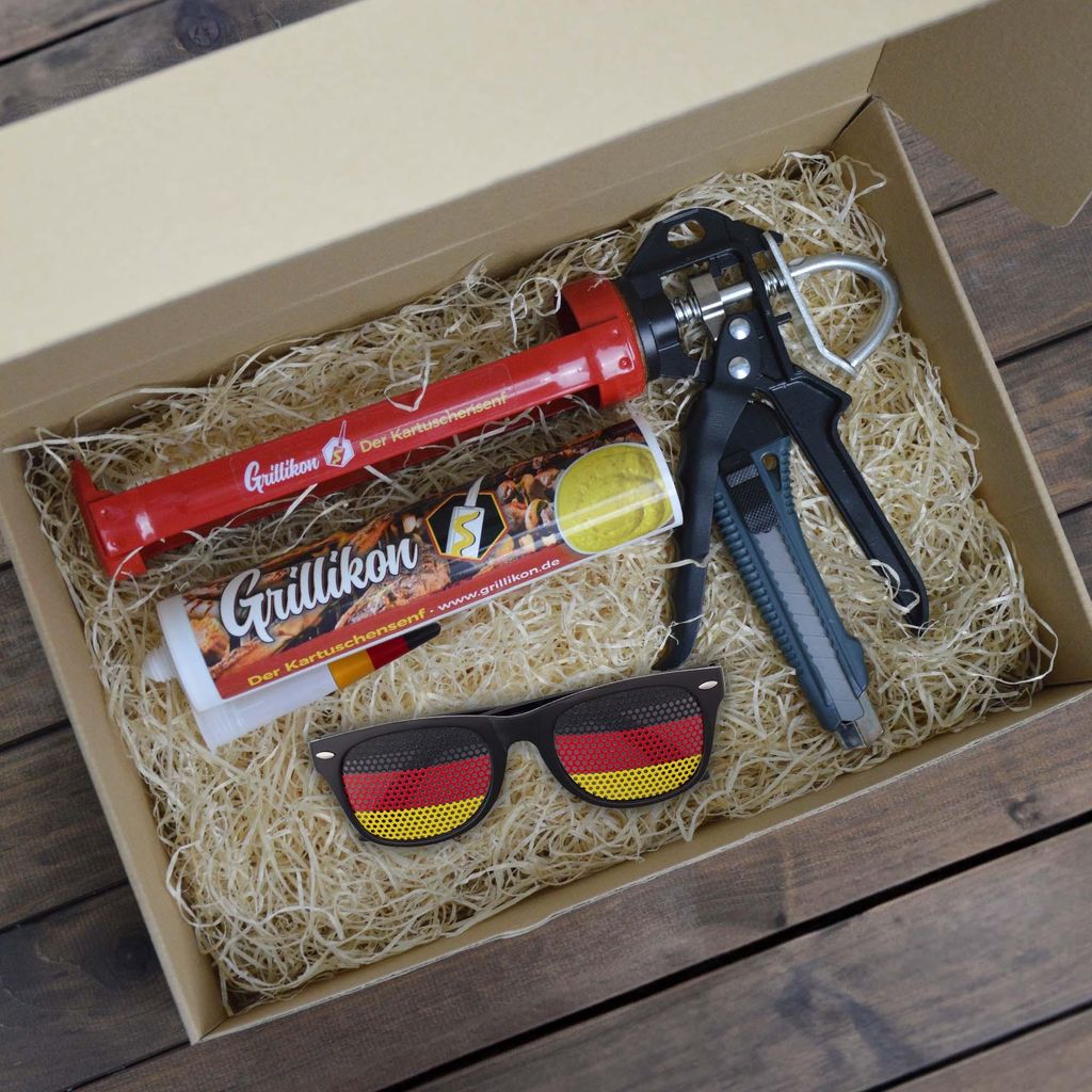 Grillikon Geschenkset „WM-Edition“ Senf in 300 ml Kartusche Produktbild 