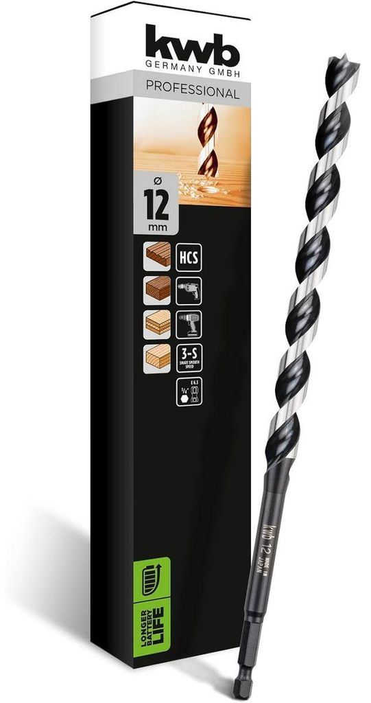 kwb 042912 Douglas & Irwin bits 12 mm Total length 235 mm 1/4 (6.3 mm) 1 pc(s)