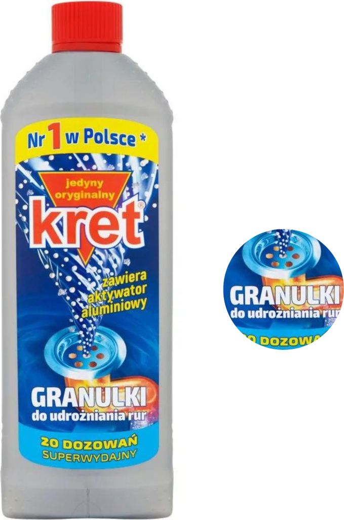 Kret Granulki do udrożniania rur 800g Zdjęcie produktu 