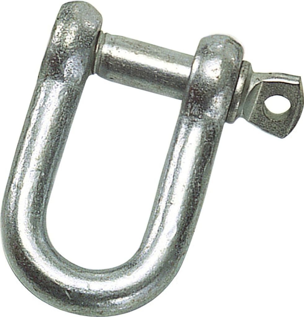 Gerader verzinkter Schäkel 6 mm. 1/4" für den Hausgebrauch