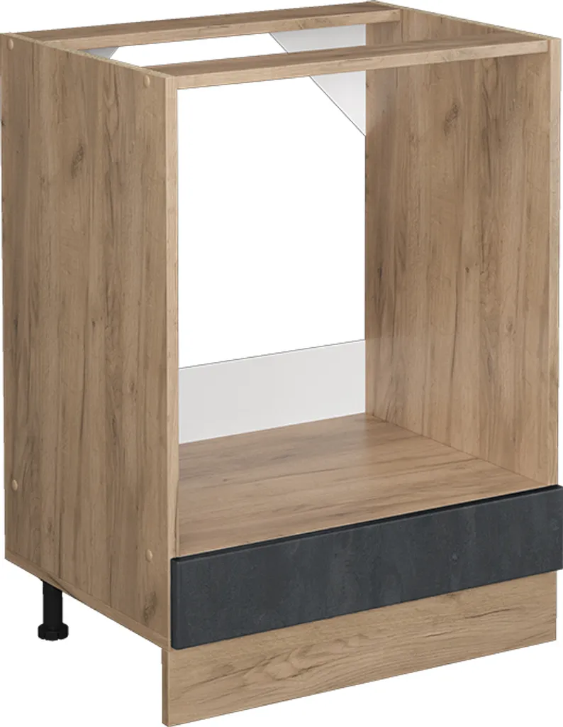 Vicco R-Line Mobile Forno Incasso 60 cm Calcestruzzo/Quercia Gold