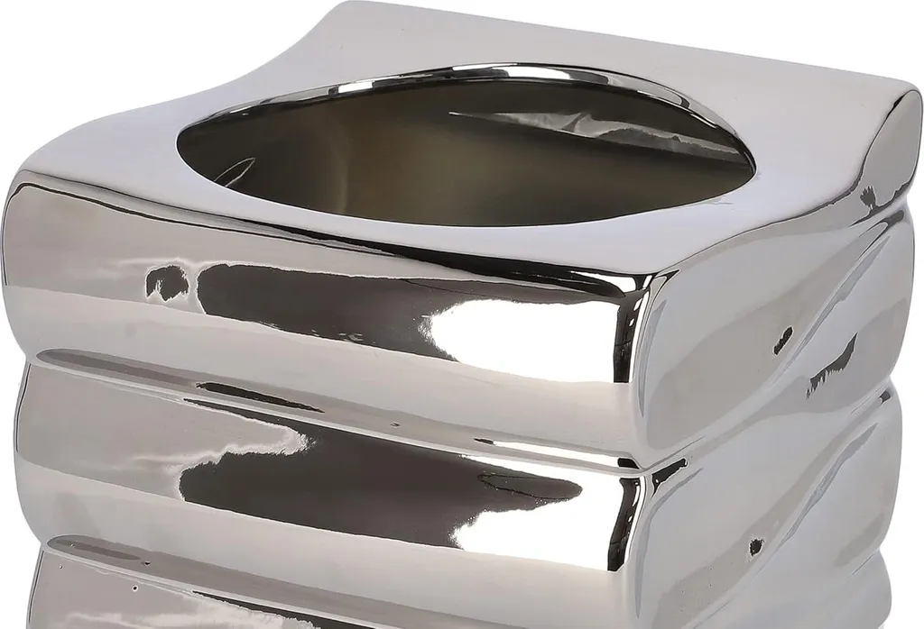 Pot de fleurs céramique argent 15cm : la solution pour un intérieur chic