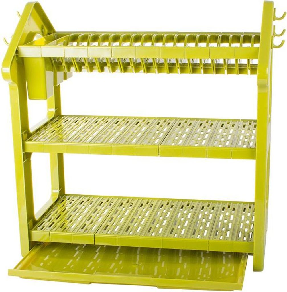 Verk 07109 Trzypoziomowy ociekacz do naczyń zielony Zdjęcie produktu 