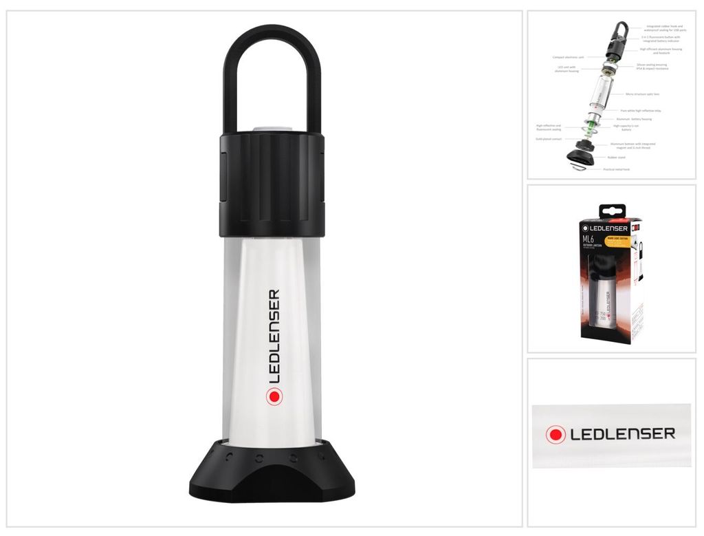 LED Lenser ML6 Warm Light, latarka uniwersalna, czarna, Zdjęcie produktu 