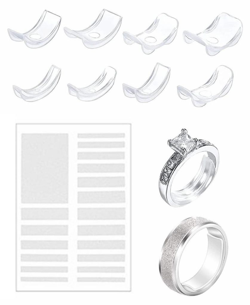 INF Ajusteurs spirale invisibles 8 pcs TPU PC transparents Image du produit 