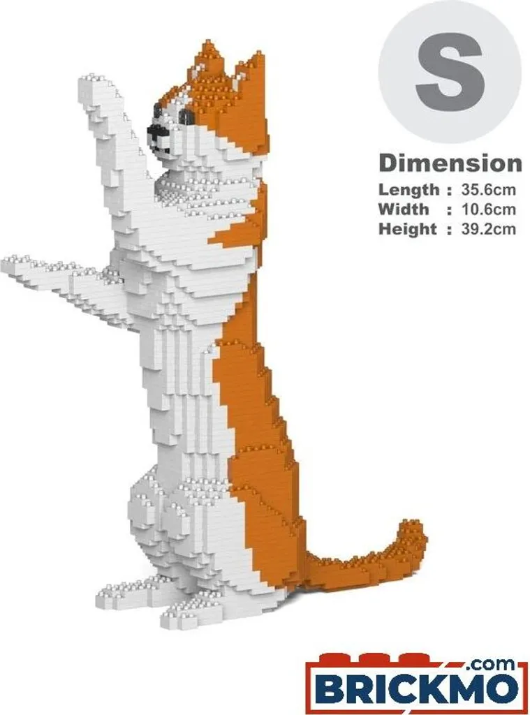 JEKCA Cat 22S-M01 ST19CA22-M01 Jeu de Construction Chat Noir et Blanc
