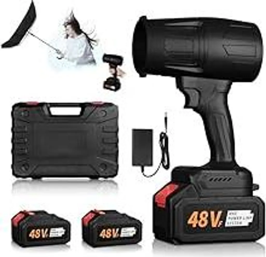 Soffiatore a Batteria Turbo 48V | Motore Brushless 600.000 Giri/min