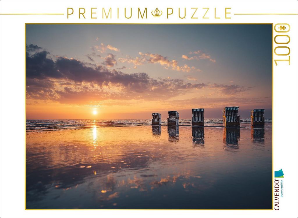 CALVENDO Puzzle Endlich barfuß durchs Leben, der Sommer küsst die Küste wach | 1000 Teile Lege-Größe 64x48cm Foto-Puzzle für glückliche Stunden