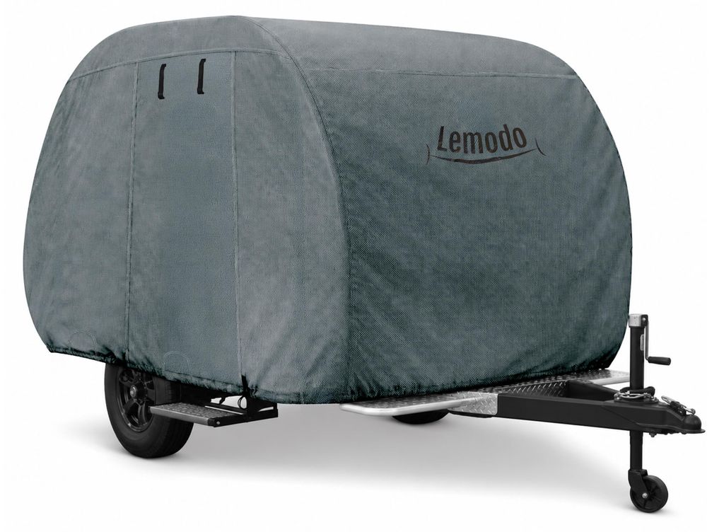 Wohnwagen Schutzhülle M 290x195x185cm 4-lagig Tropfenform Produktbild 