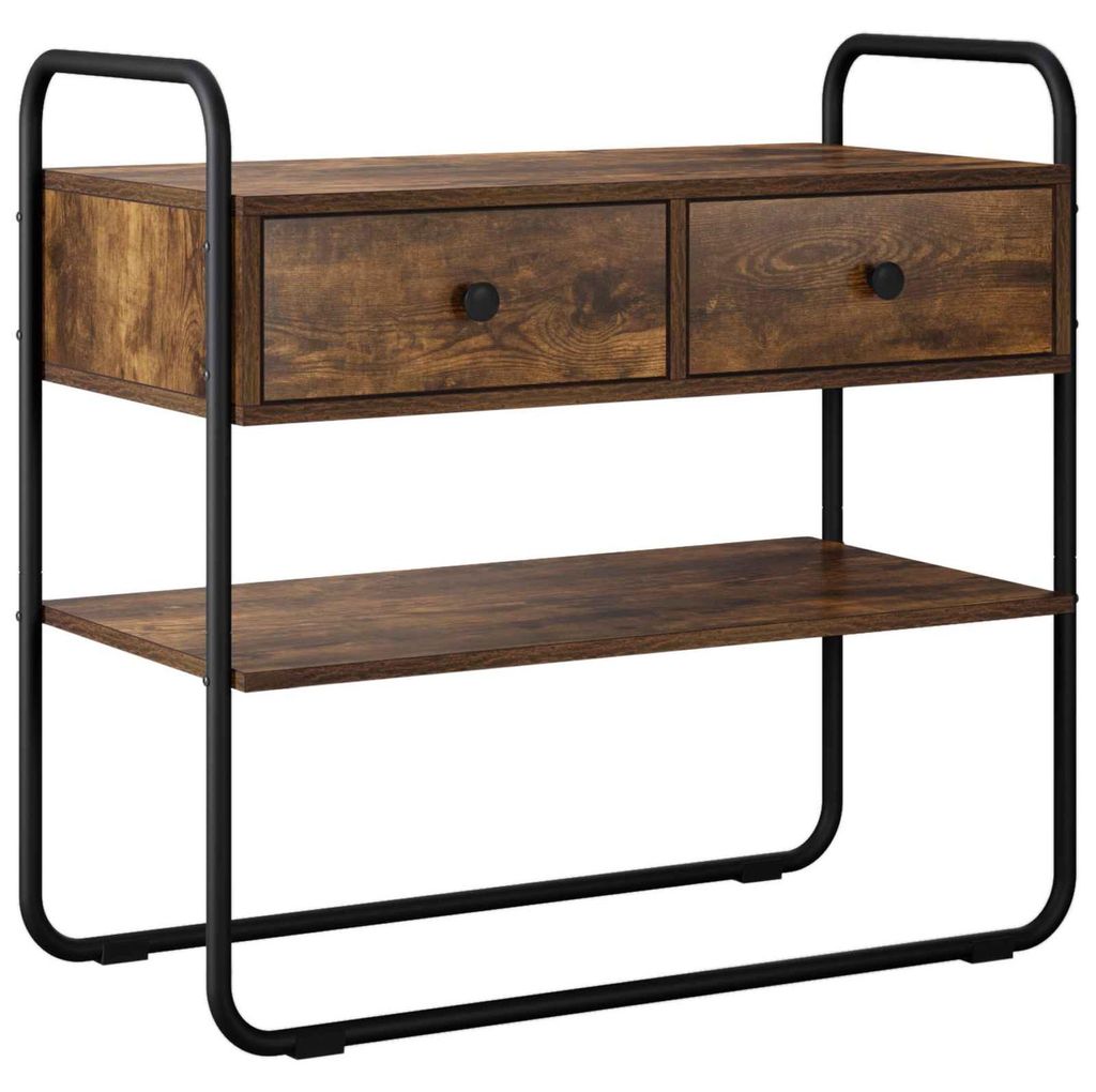 vidaXL Konsolentisch Geräucherte Eiche 100 x 40 x 75 cm Holzwerkstoff
