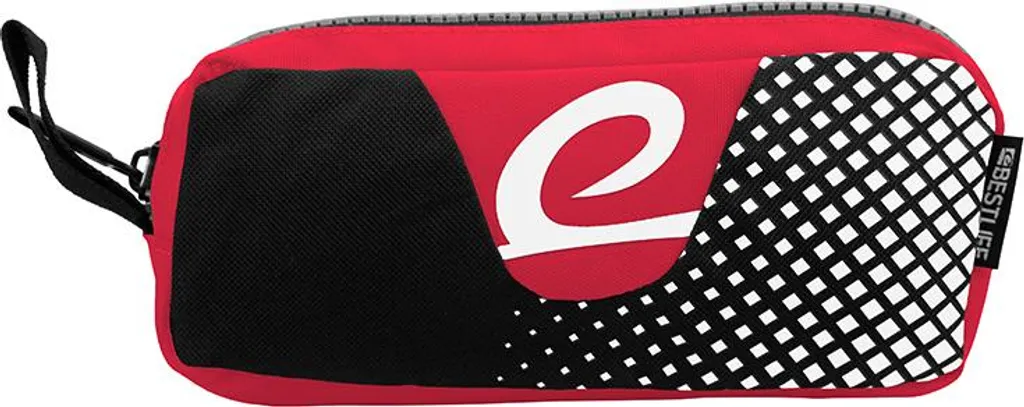 BESTLIFE Merx Astuccio Portamatite Nero/Rosso Unisex | Organizzatore Trucchi