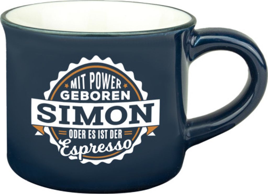 Persönliche Espressotasse Mokkatasse - Simon