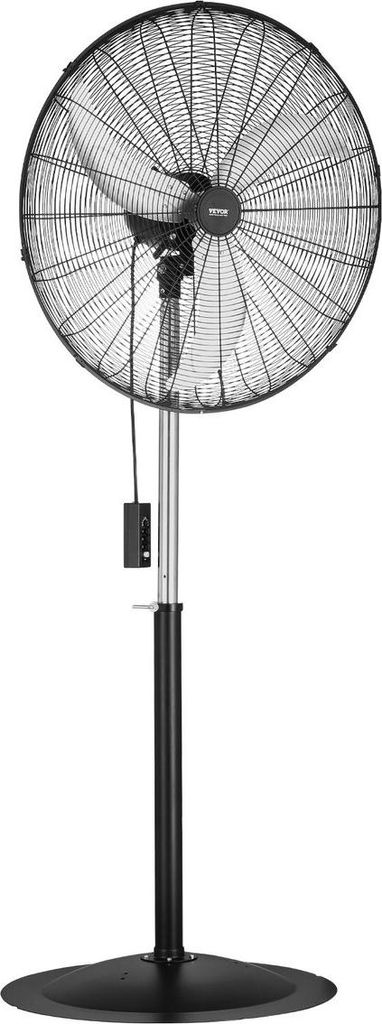 30-Zoll-Industrie-Standventilator mit 3 Geschwindigkeitsstufen, oszillierend, höhenverstellbar