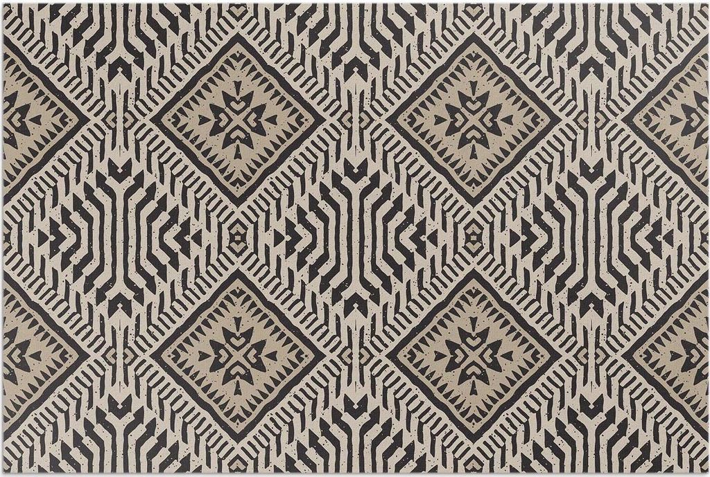 Indische Design Boho Ornamente – Vinylteppich – 140x210 cm – Outdoor Teppich – Terrasse – Wetterfest – Modern