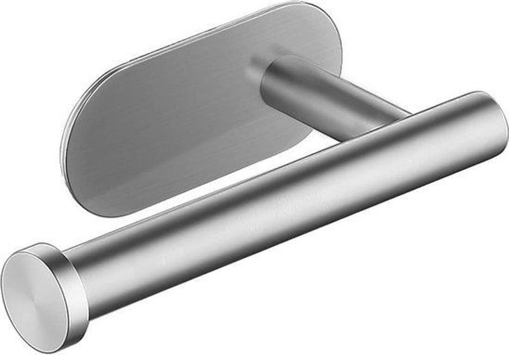 Edelstahl-Bügel für selbstklebendes 3M-Boorpapier, gebürstet, Wandhalter für Küche und Bad, 7,6 cm Schrägbügeleinfassung