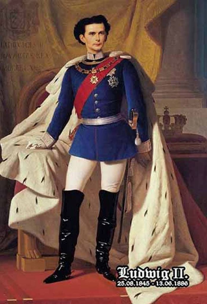 vianmo Holzschild 30x20 cm Ludwig II König 1845 Bayern