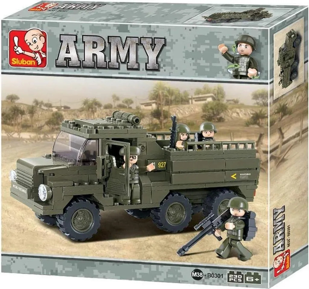 Camion GMC 230 B0301 BLOCKS ARMY avec détails réalistes armée US