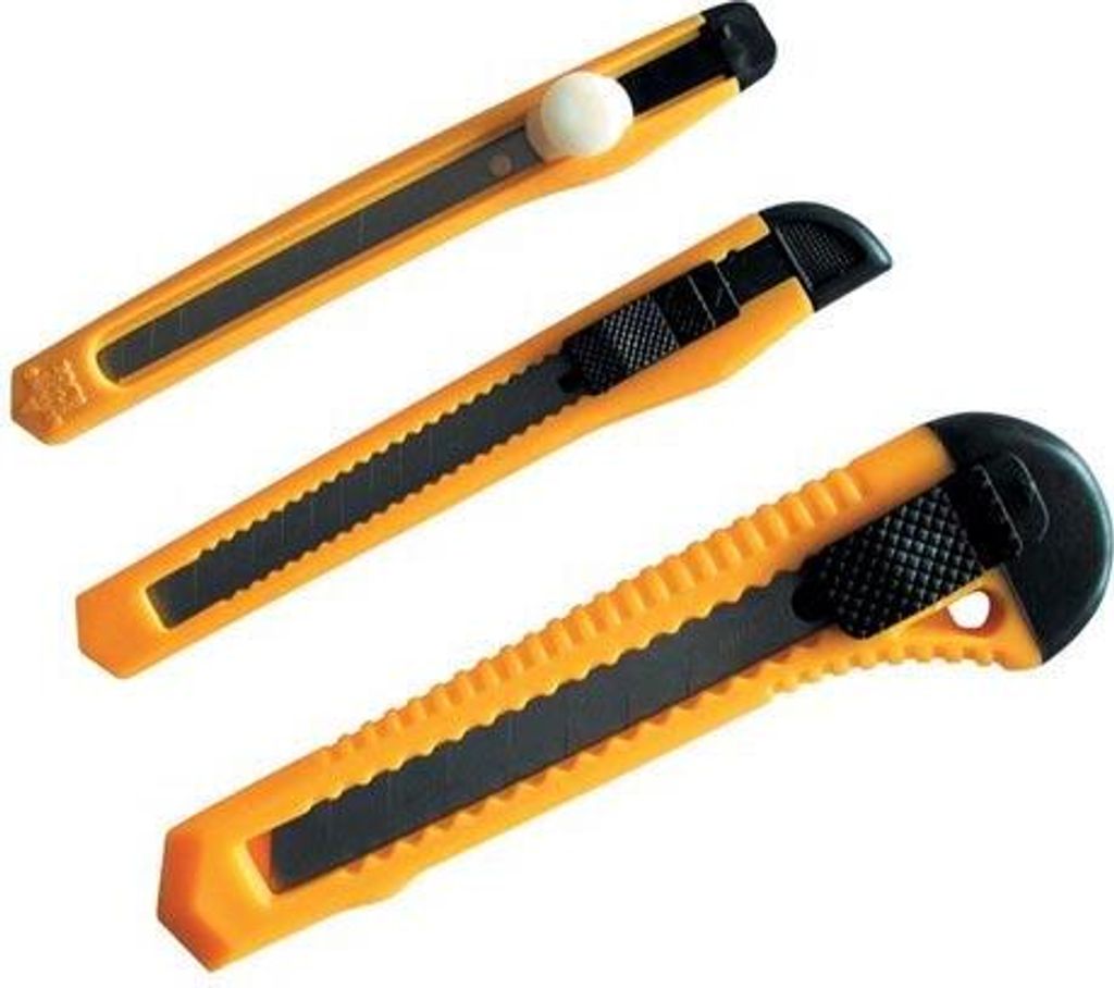 messer-Abbrecher-Set 3-teilig. (9mm, 18mm)