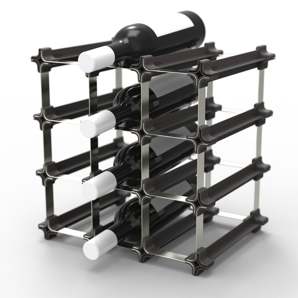 NOOK® Weinregal stapelbar 9er-Set – modulares Flaschenregal Produktbild 