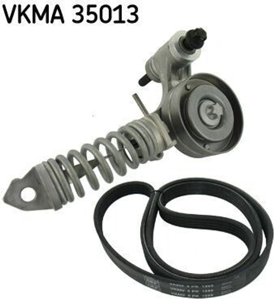 SKF VKMA 35013 Keilrippenriemensatz OE 93182241 kompatibel mit Agila A, Astra G, Astra H, Astra (A04), Corsa C, Corsa D, Meriva