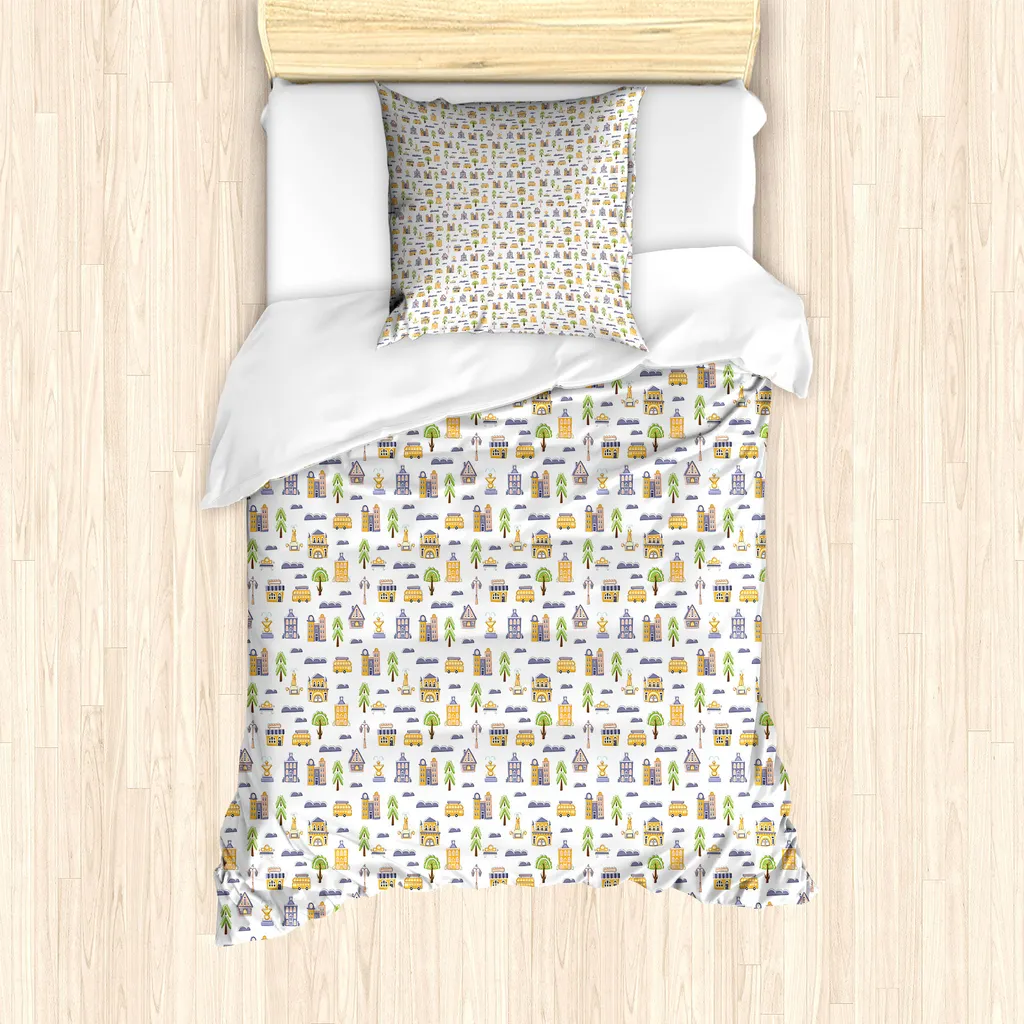Set Letto ABAKUHAUS City Life 135x200 - Copripiumino Urban Colorato