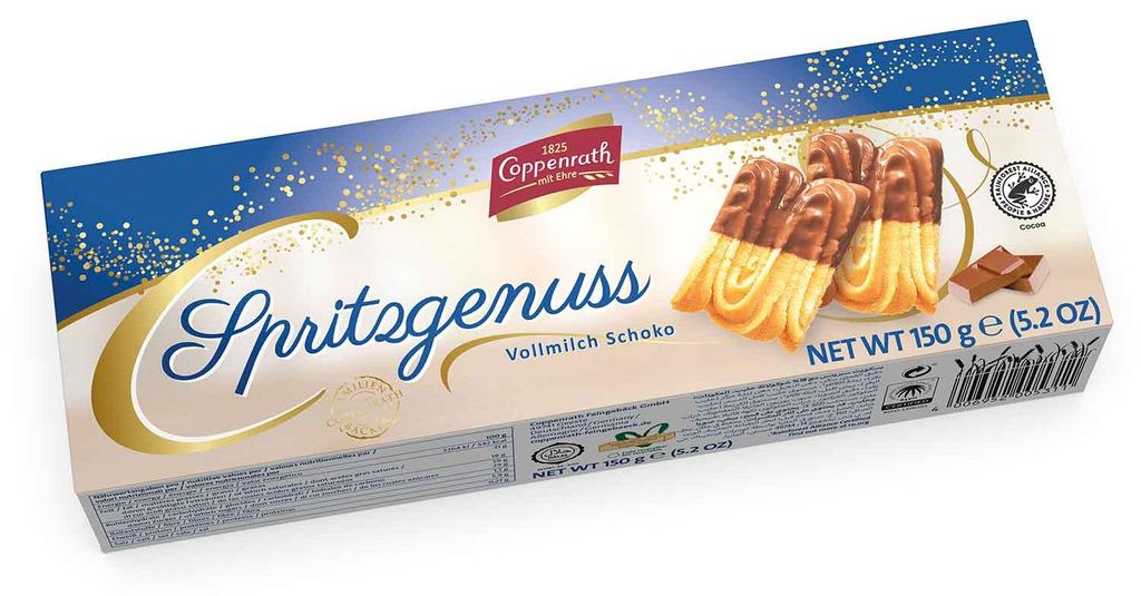 Spritzgenuss Vollmilch Schoko Spritzgebäck von Coppenrath, Produktbild 