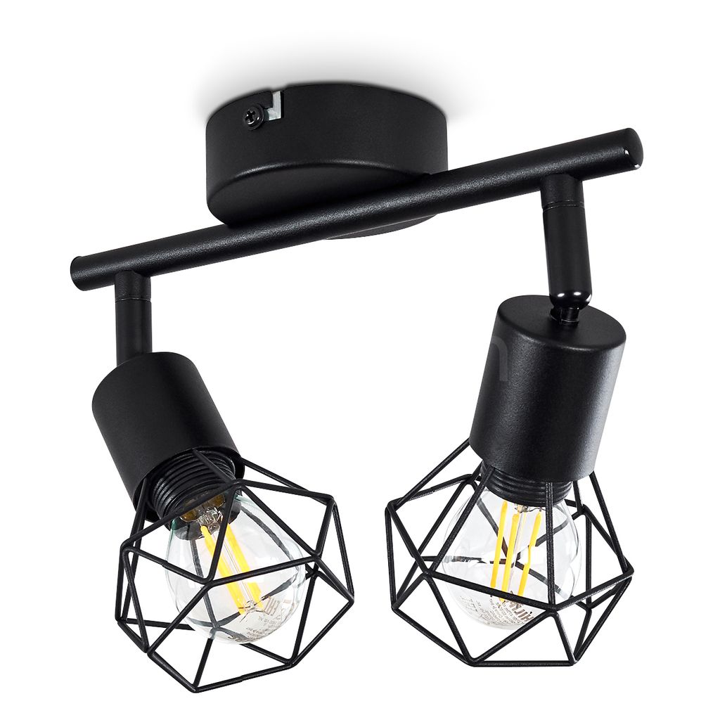 Borio »Borio« Deckenlampe aus Metall in Schwarz