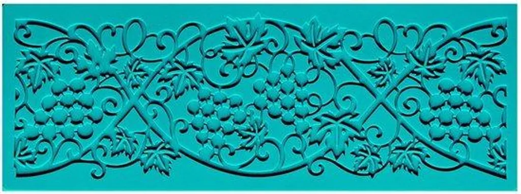 Moule de modelage pour bordures en sucre - Tapis silicone motif cœur