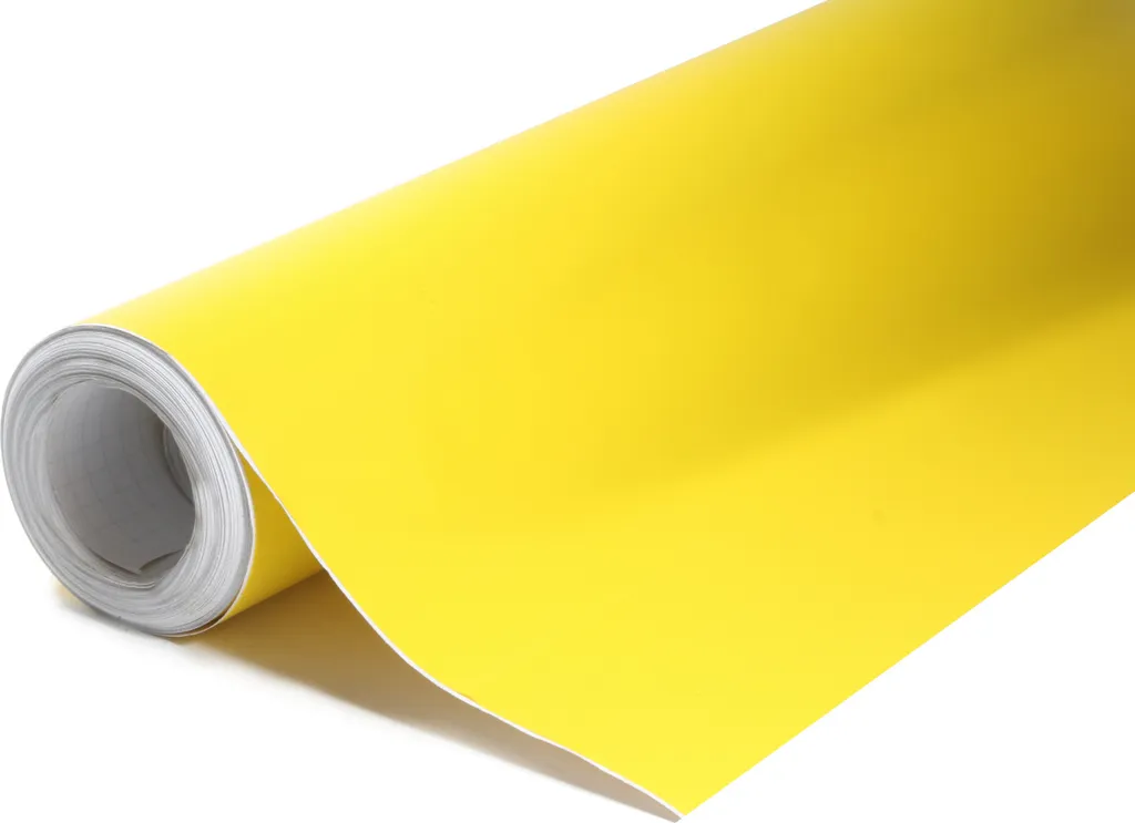 Changez de couleur sans peindre : film covering jaune-orange mat 152x1500cm