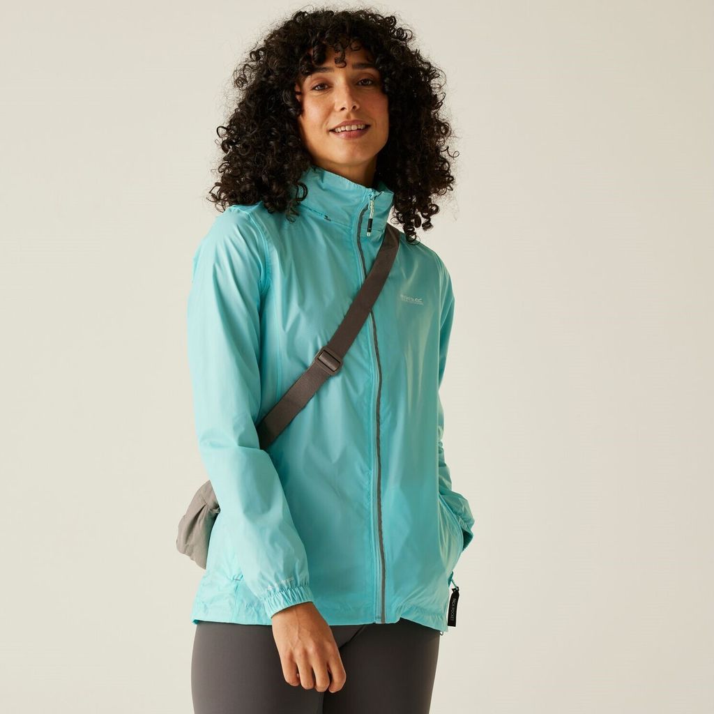 Regatta Corinne IV Regenjacke Damen Wasserdicht mit Kapuze, Farbe:Aruba Blue, Größe:46