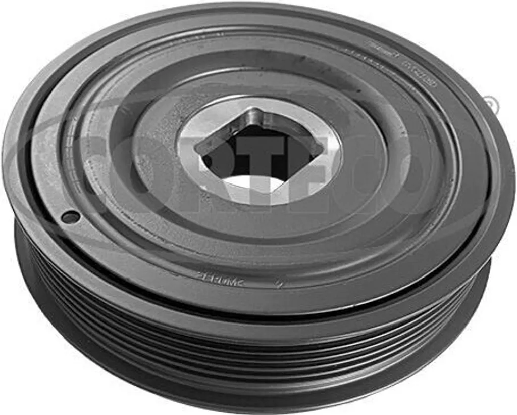 Poulie Damper pour fourgon OPEL Movano B X62 - CORTECO 49402428 Acier