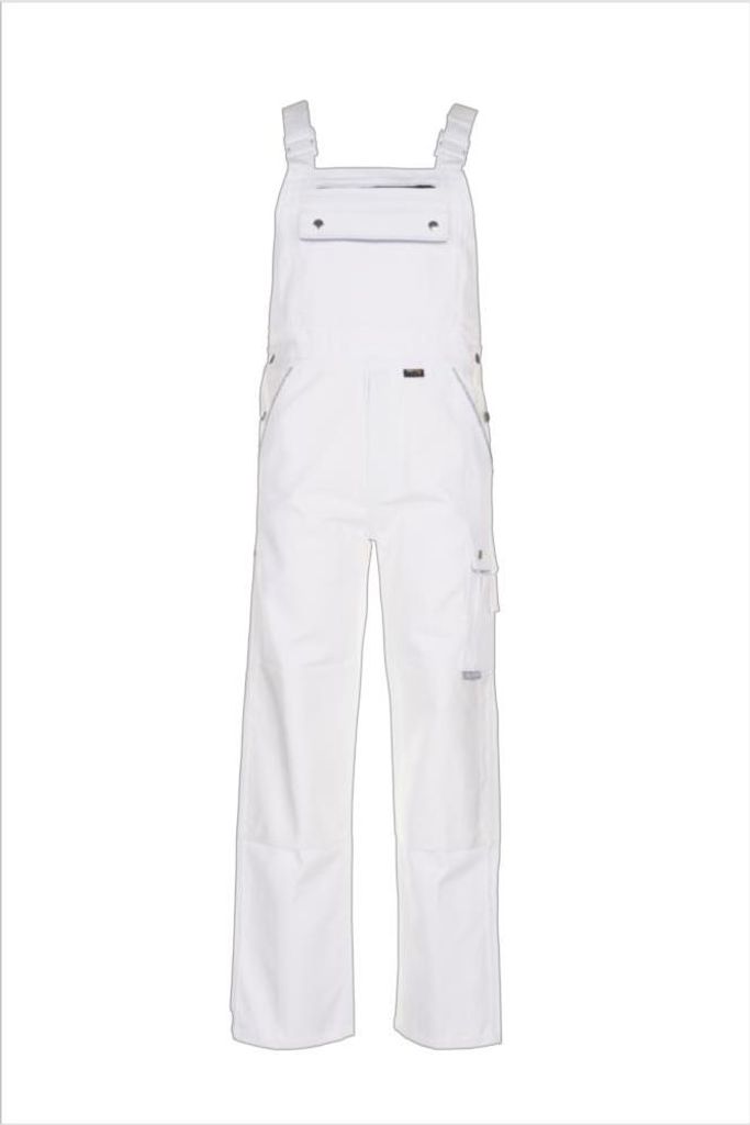 Planam Latzhose Canvas 320 Gr. 54 weiß Produktbild 