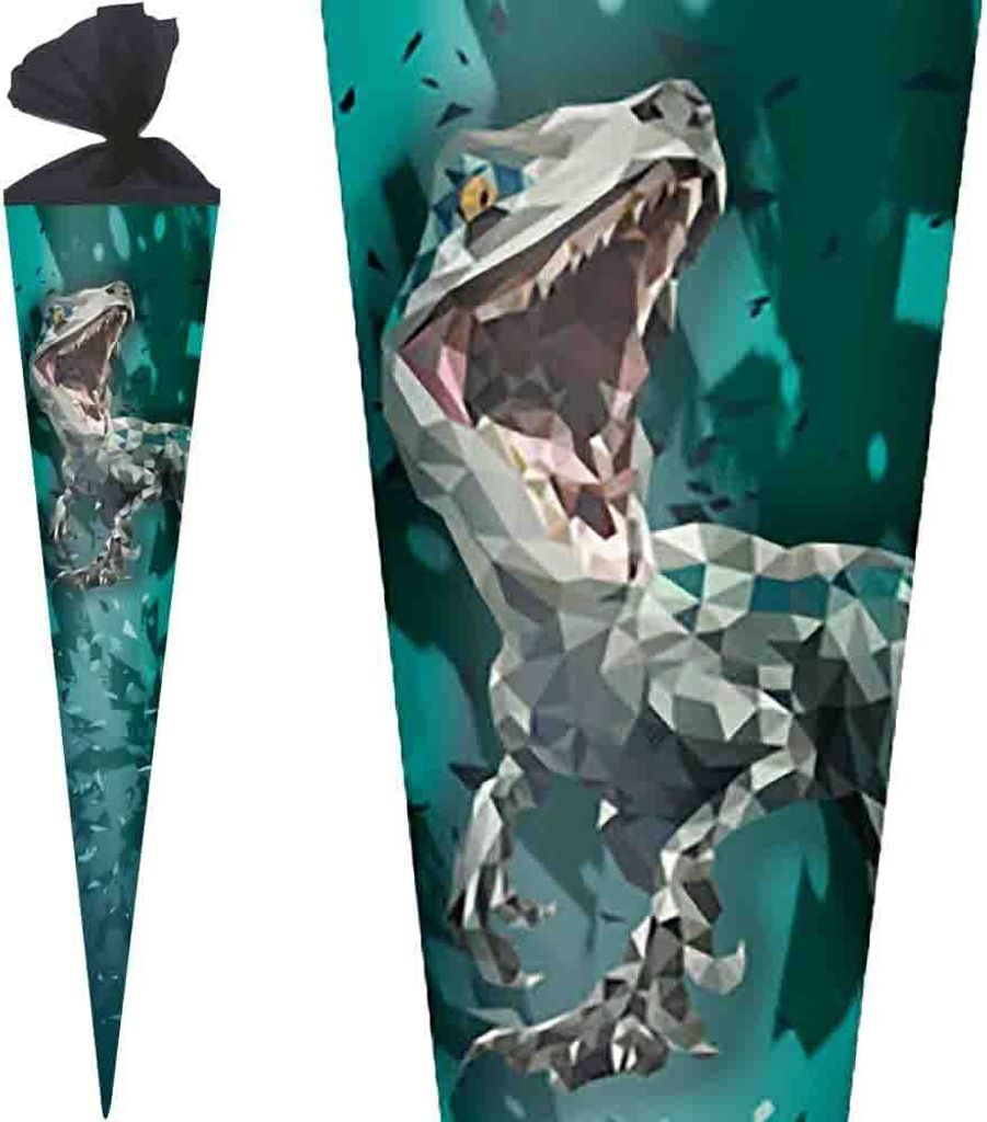 Herlitz Schultüte 70 cm Jungen veredelt, Motiv:Dinosaurier