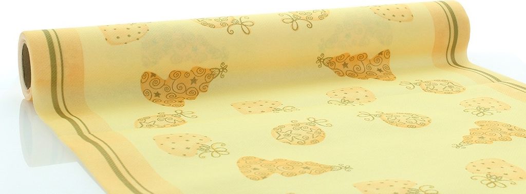 Sovie HOME Weihnachtstischläufer Tiffany in Creme aus Linclass Airlaid 40 cm x 4,80 m, 1 Stück