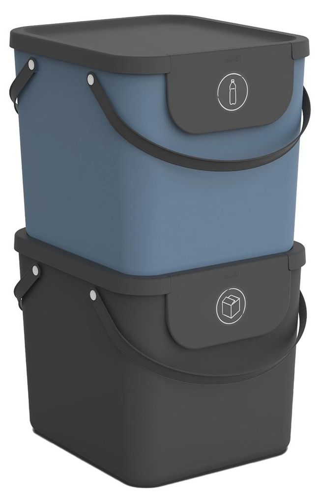 Rotho Aufbewahrungsbox Set 3tlg. 40L Albula - Kunststoffbox Produktbild 