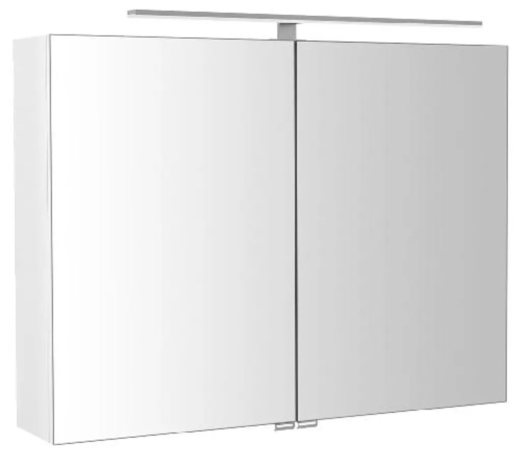 Armoire de toilette avec miroir LED RIW080-0030 design blanc 810 mm